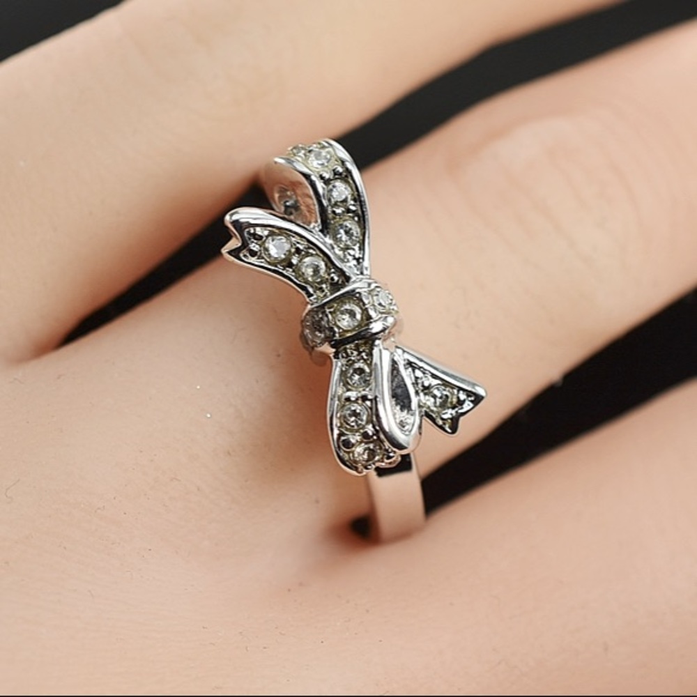 Juicy Couture Bow Pave Ring
